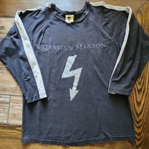Vintage 90s Marilyn Manson Long Sleeve T-shirt, Winterland Tag, XL